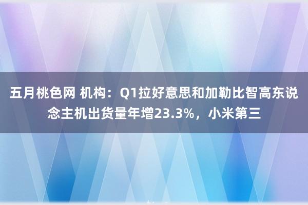 五月桃色网 机构：Q1拉好意思和加勒比智高东说念主机出货量年增23.3%，小米第三