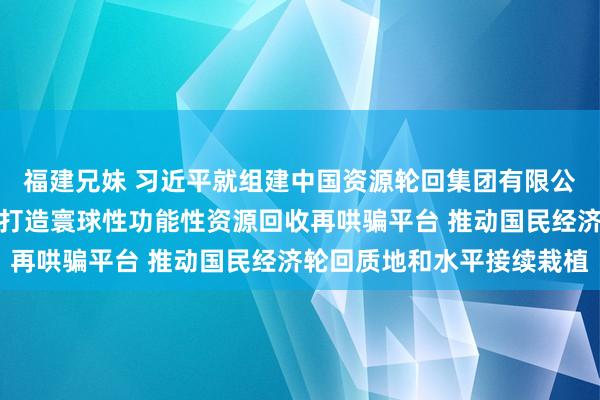 福建兄妹 习近平就组建中国资源轮回集团有限公司作出紧要指点强调：打造寰球性功能性资源回收再哄骗平台 推动国民经济轮回质地和水平接续栽植