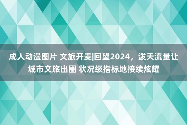 成人动漫图片 文旅开麦|回望2024，泼天流量让城市文旅出圈 状况级指标地接续炫耀